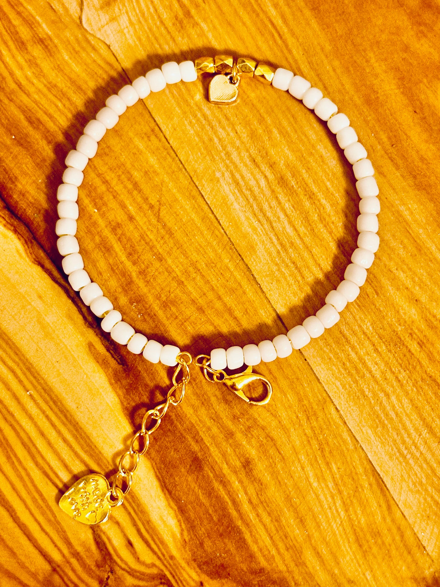 Bracelet white memory wire